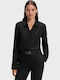 Elka Long Sleeve Women's Shirt Black Striped