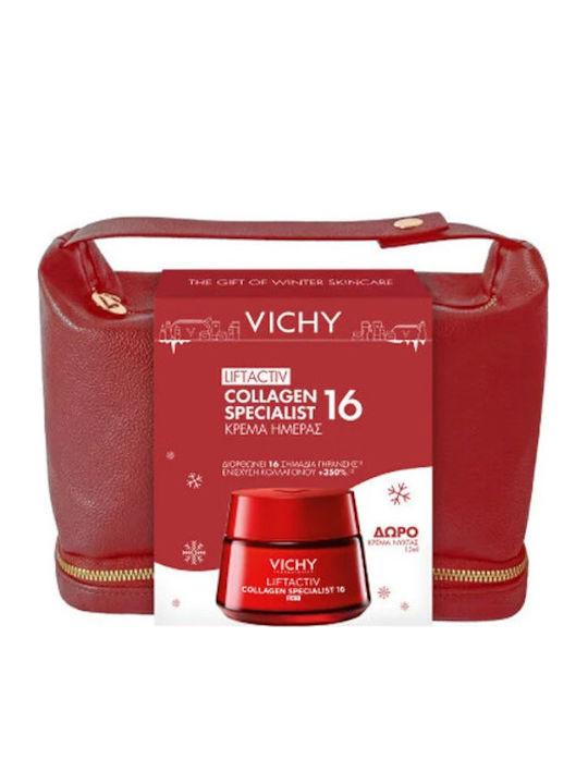 Vichy Liftactiv Collagen Specialist 16 Hautpflege-Set für Anti-Aging, Feuchtigkeit & Strahlkraft 2 Stück Vichy Liftactiv Collagen Specialist 16 Hautpflege-Set für Anti-Aging, Feuchtigkeit & Strahlkraft 2 Stück