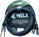 Welx Cablu 2 x XLR tată - 2 x XLR mamă Negru 3 m CTM-SERIE-3M(negru)