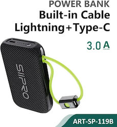 SiiPro SP-119B 10000 mAh 22,5 W Черна външна батерия