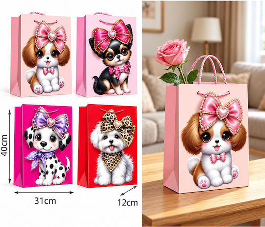 Papiertüte Als Geschenk 3x3x40 cm (Verschiedene Farben)