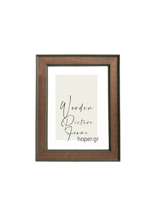 Wooden Wall Photo Frame with Brown Frame