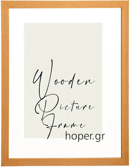 Wooden Wall Photo Frame with Yellow Frame K85/11