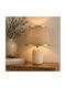 Ankor Ceramic Table Lamp with Beige Shade and Gold Base