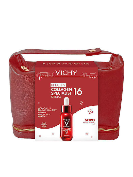 Vichy Liftactiv Collagen Specialist 16 Комплект за грижа против стареене, блясък и хидратация Liftactiv Collagen Specialist 16 Нощен крем 15 ml 2 бр
