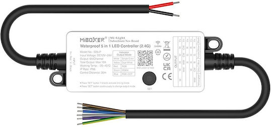 Controler LED impermeabil 5 în 1 Wi-Fi IP66 12 V/24 V Aca A-sr5-p A-sr5-p