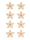 Αυτοκολλητα Bsb Creative Christmas Crystal Stars 1 Φύλλο
