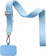 Zanaé Universal Smartphone Crossbody Lanyard Strap Metal Carabiner Light Blue