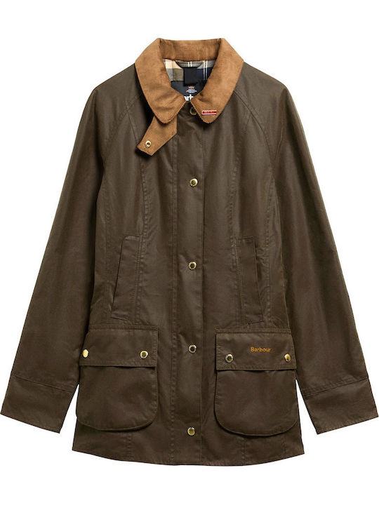 Barbour Icons Beadnell Wax Jachetă de Damă de Iarnă Beech/birchwood