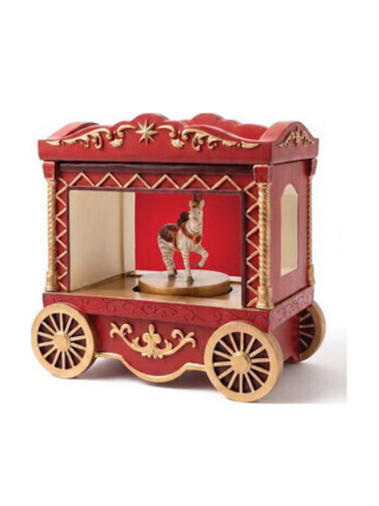 Lianos Christmas Illuminated Decorative Figurine Battery Operated with Music and Motion 36x26x17cm