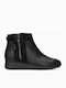 Leather Women's Ankle Boots Black