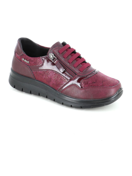 Women's Burgundy Sneakers 197/63-26_Burgundy