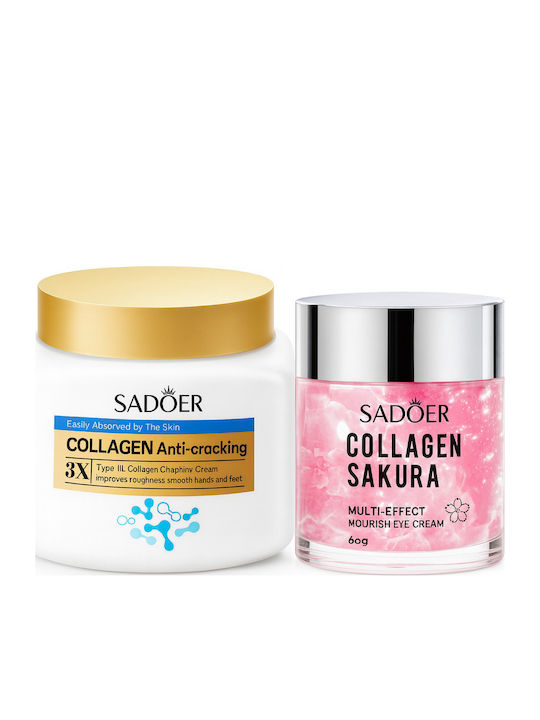 Set de Îngrijire a Pielii Cremă Anti-Crăpare + Cremă de Ochi Sakura