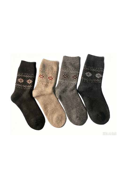 Coco&Hana Γυναικείες Κάλτσες Πολύχρωμες 4Pack