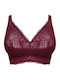 Evening Red Minimizer Bra without Padding & without Underwire