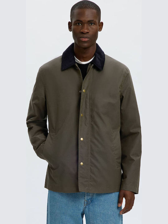 Selected Μπουφάν Dark Olive Green