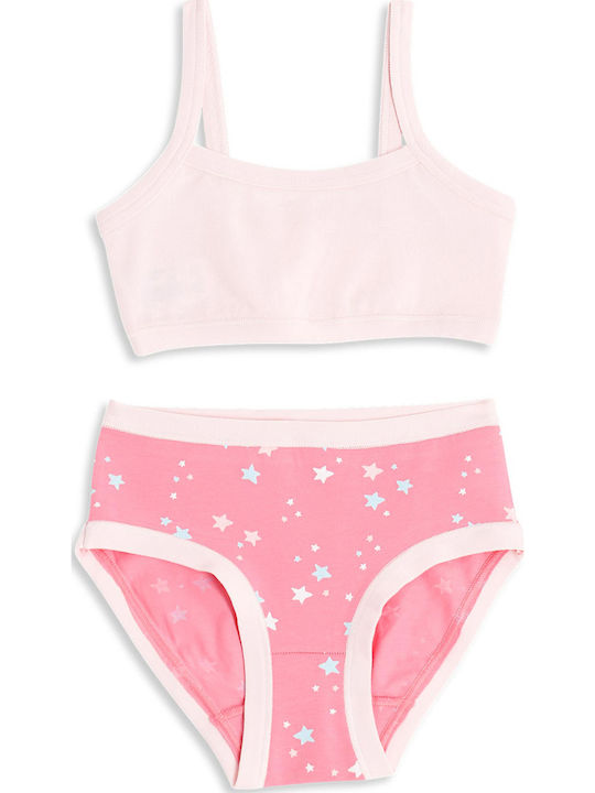 Cotonella Set Kinder-Bustiers Rosa