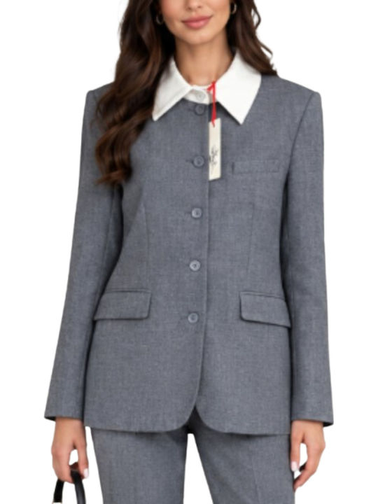 Semicouture Women's Blazer Grey