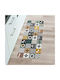 L-c Caretti Covor Antiderapant Dreptunghiular Negru 45x120cm