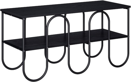 TV-Ständer Bodenstehend Schwarze Eiche 100x40x50 cm