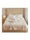 Ehome Double Sherpa Blanket 220x240cm Ecru Double Knitted Sherpa Blanket 220x240 LUC-PLEXTO220-Ecru