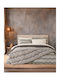 Nima Κουβερτοπάπλωμα Σετ Μονό 160x240εκ. Tempo Grey-beige