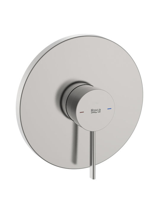Roca Ona Built-In Shower Mixer Inox Silver 8445...
