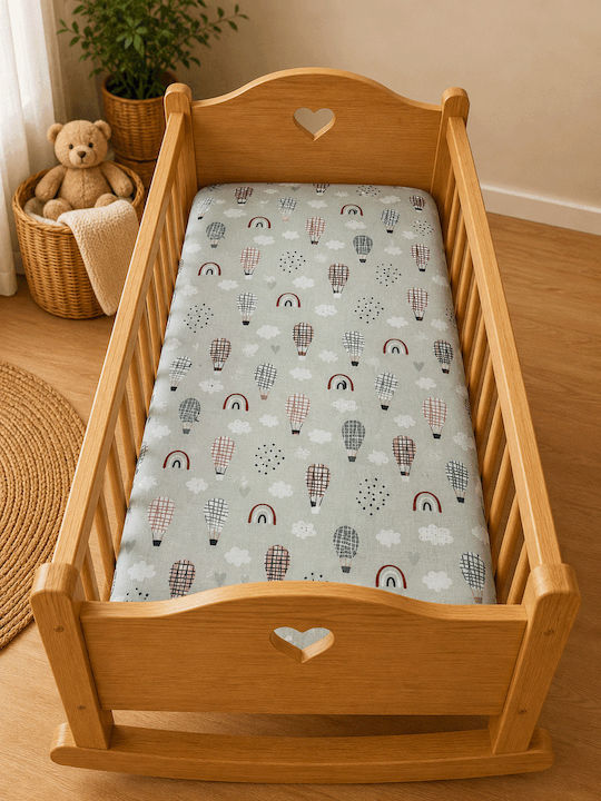 Bunny Bebe Babywiegenlaken aus Baumwolle Heißlu...