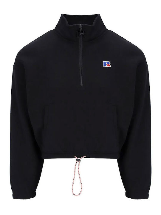 Cropped Black Women's Sweatshirt