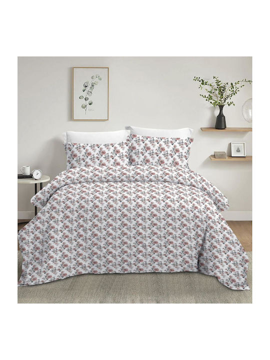 Olia Home Σετ Σεντόνια Μονά 170x260εκ. Λευκό (3...