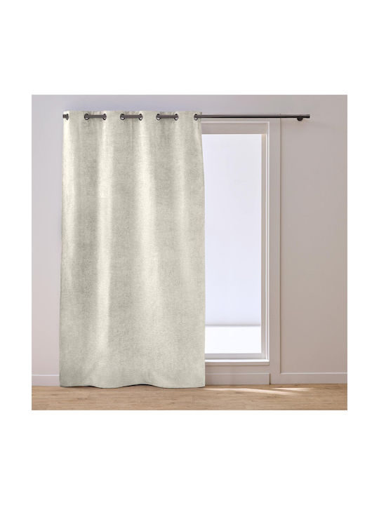 Curtain with Grommets L-c Velouris Natural 135x...