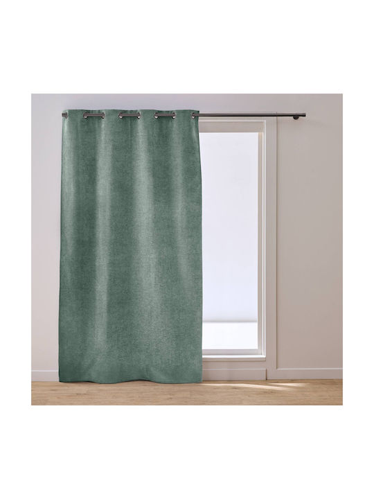 Grommet Curtain L-c Velouris Cedar 135x260cm