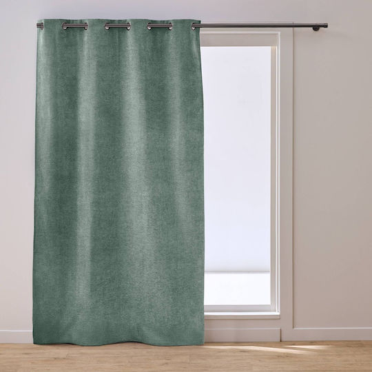 Grommet Curtain L-c Velouris Cedar 135x260cm