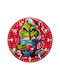 Koupakoupa Giggling Grinchy Galore Wooden Wall Clock Ø20cm