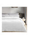 Das Home Single Fleece Blanket 160x220cm White