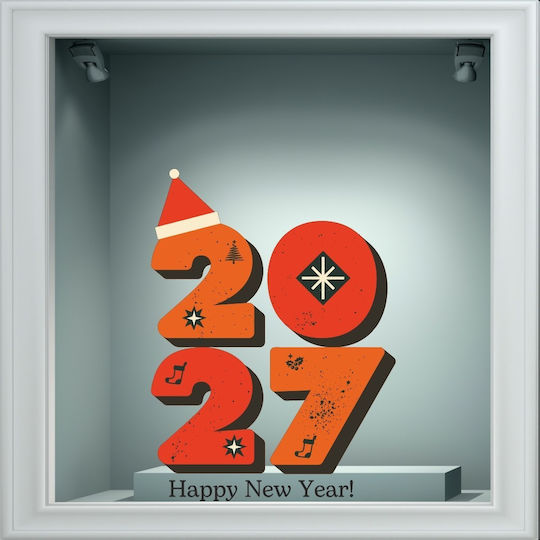 Αυτοκόλλητο Βιτρίνας - Happy New Year 20 - 120cm X 90cm