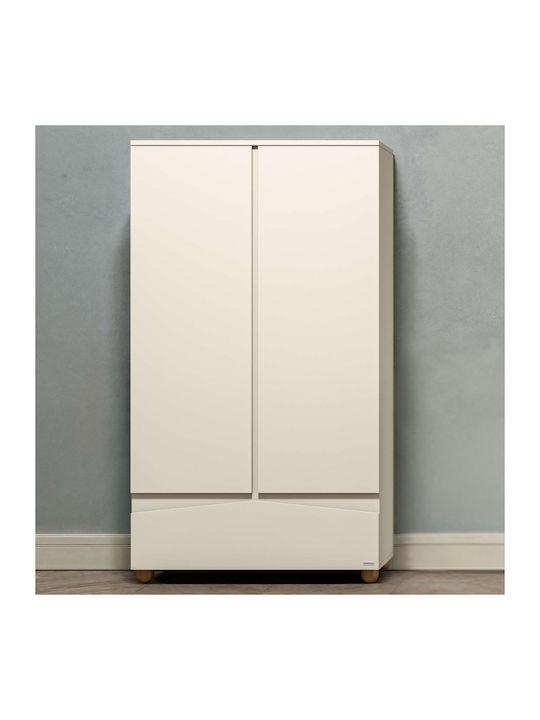 Rabbit Two-Door Wardrobe with 2 Drawers Ecru 10...