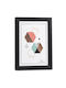 Plastic Photo Frame with Black Frame