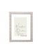 Wooden Wall Picture Frame with White Border