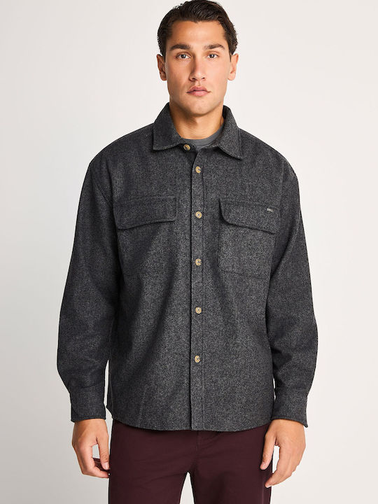 Μακρυμάνικο Overshirt Anthracite