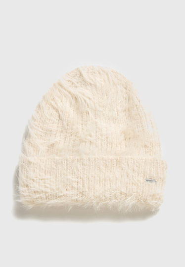 Women's Knitted Beanie in White