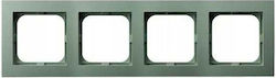 As Quadruple Frame Green Matte R-4g/84