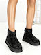 Women's Ankle Boots with Platform Black