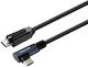 Vivolink Usb-c To Usb-c Cable Angled 8m Lock Screw Minicoax Professional Use