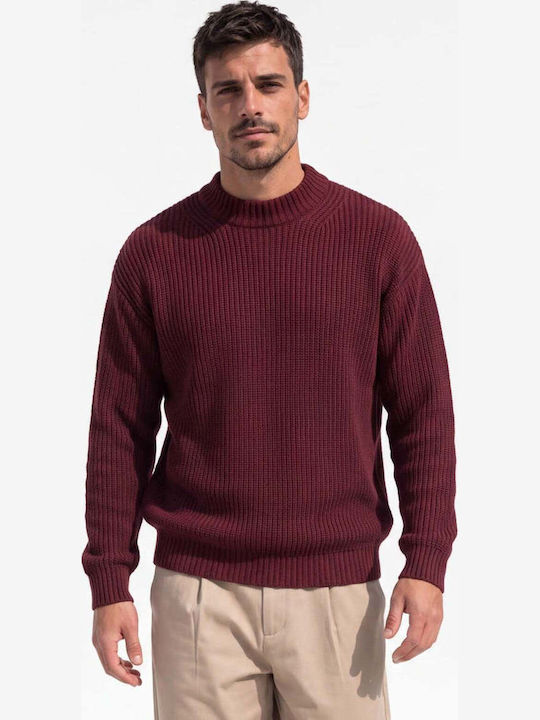 Ben Tailor Aspen Knit Πουλόβερ Μπορντο
