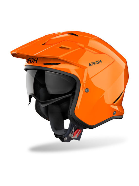 Airoh Kombakt Orange Gloss Cască Moto Jet ECE 2...