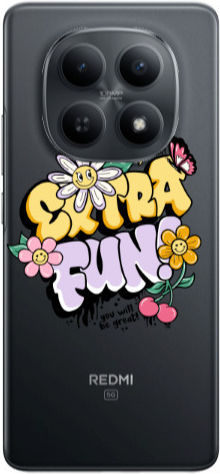 Xiaomi Redmi Note 15 Extra Fun Transparente Silikon-TPU-Handyhülle