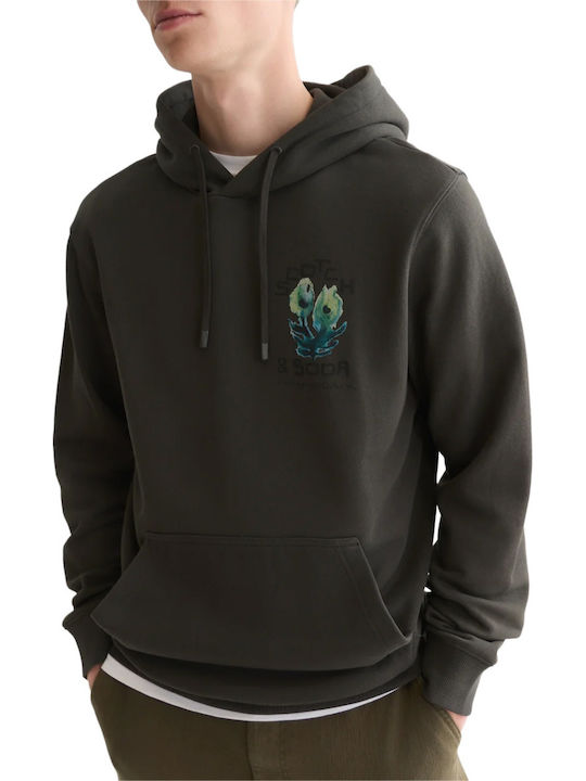 Front Back Artwork Hooded Sweatshirt Raven