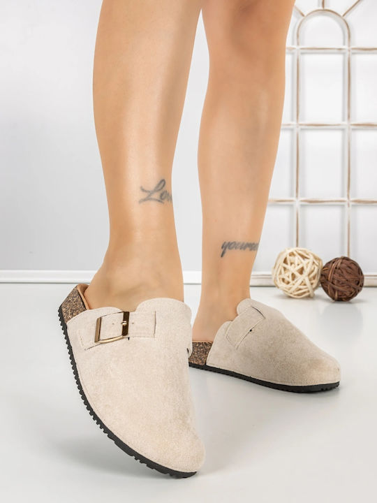 Beige Women's Winter Slippers