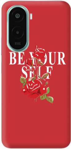 Xiaomi Poco M7 Be Your Self Red Colored Silicone Tpu Θήκη